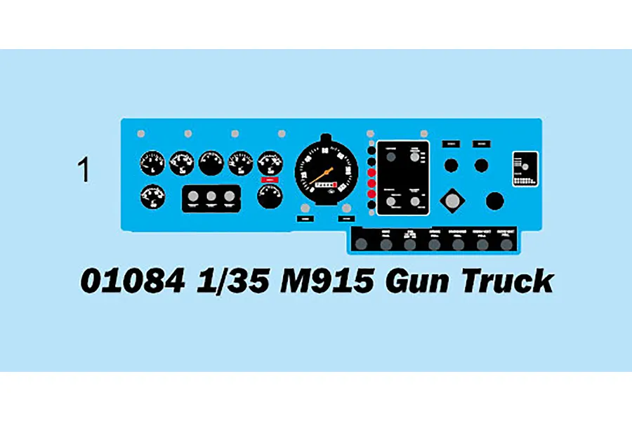 Trumpeter 1/35 M915 Gun Truck Scaled Plastic Model Kit image 108517