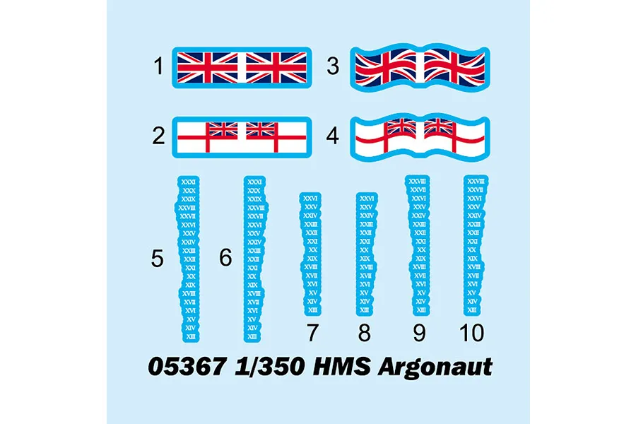 Trumpeter 1/350 HMS Argonaut Light Cruiser Scaled Plastic Model Kit image 108579