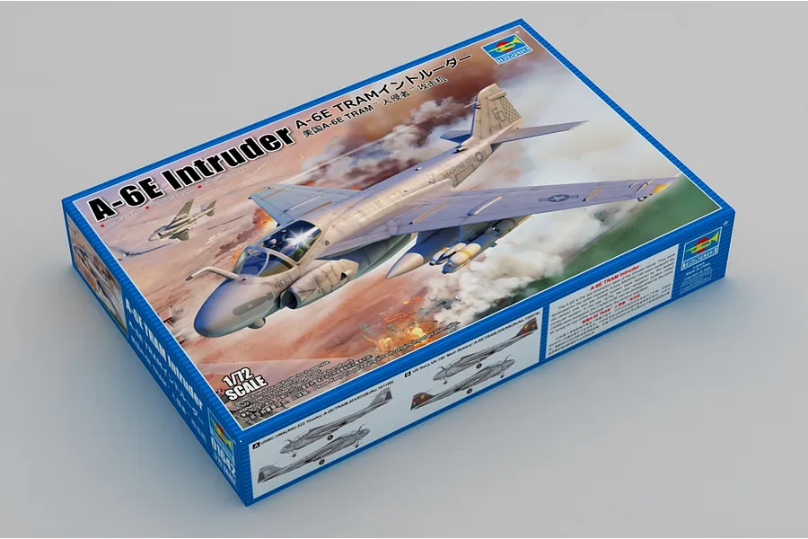 Trumpeter 1/72 A-6E TRAM Intruder Attack Aircraft Scaled Plastic Model Kit image 108616