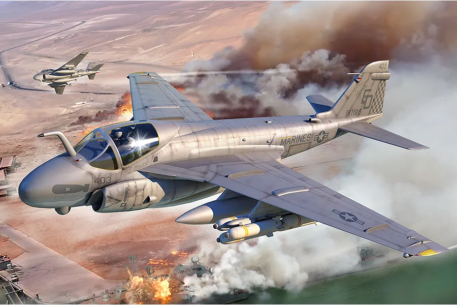 Trumpeter 1/72 A-6E TRAM Intruder Attack Aircraft Scaled Plastic Model Kit image 108617
