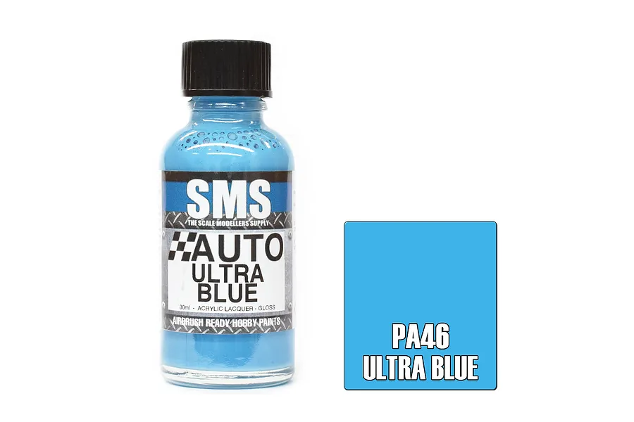 Scale Modellers Supply Auto Colour Ultra Blue Paint 30ml image 108665