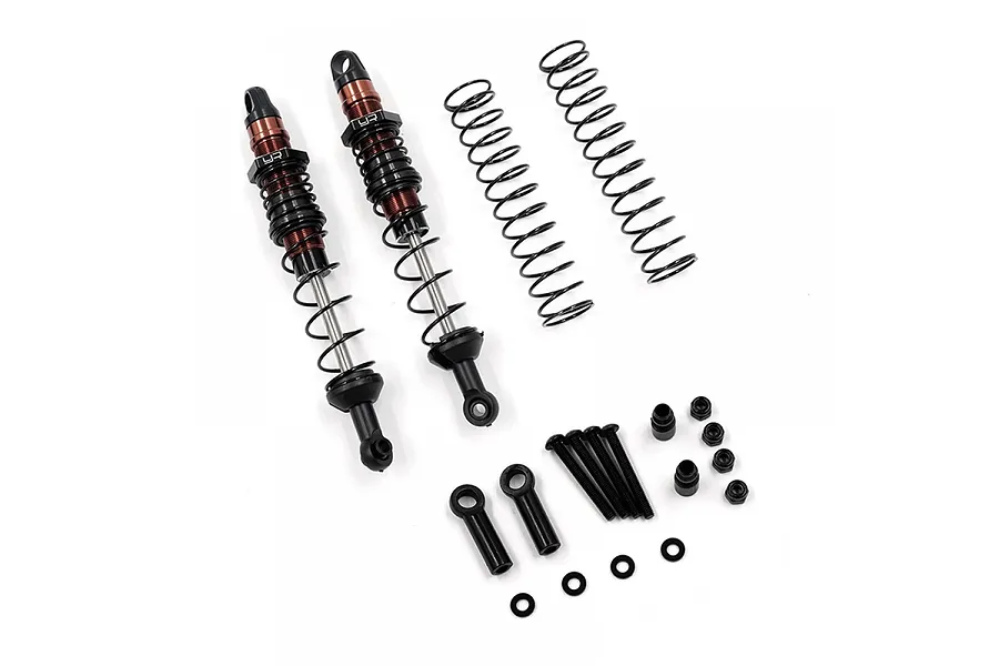 Yeah Racing Aluminium 100mm Desert Cobra Dual Spring Shocks - Black image 108705
