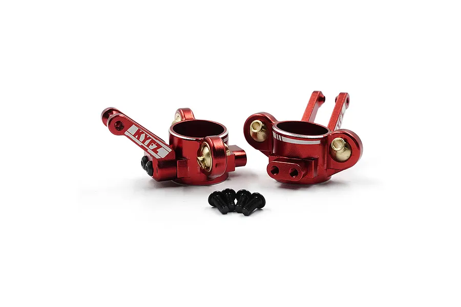 Yeah Racing Aluminium Steering Hubs 2Pcs - Red image 108708
