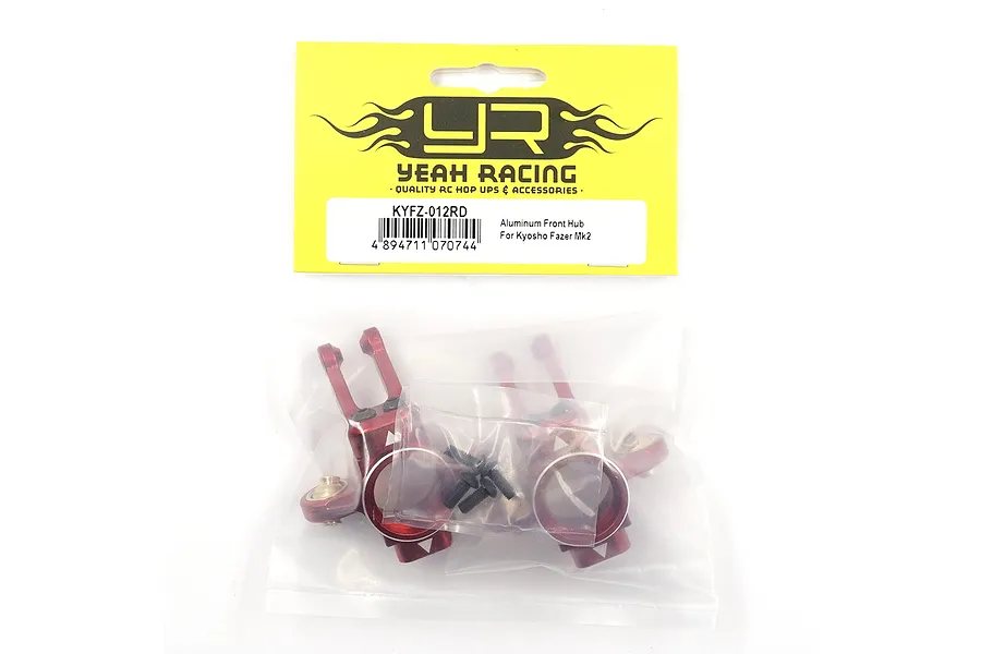 Yeah Racing Aluminium Steering Hubs 2Pcs - Red image 108710