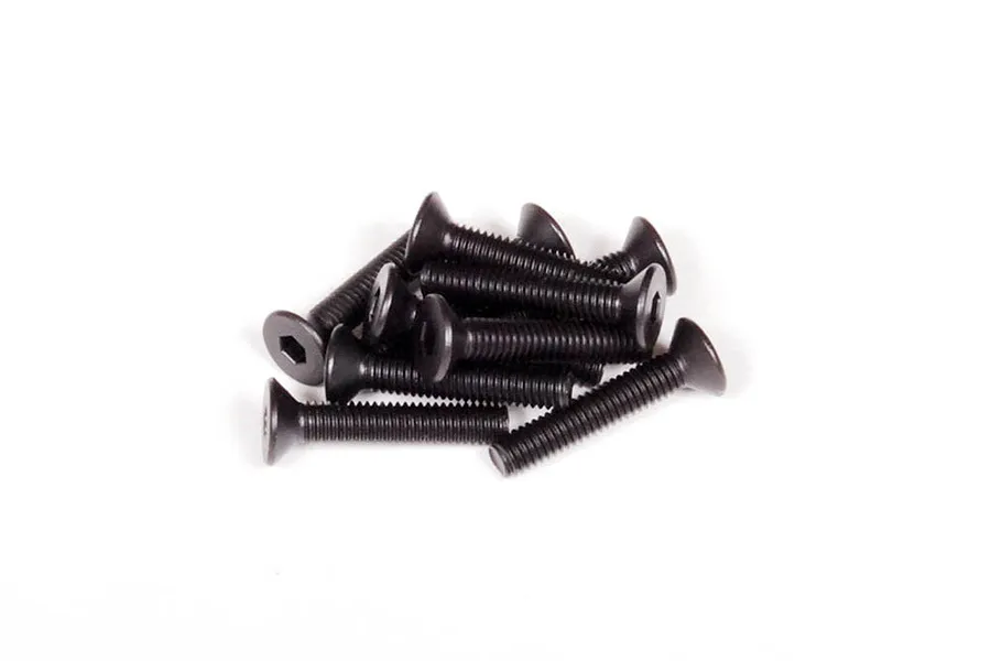 Axial 3x16mm Fine Thread Countersunk Head Screws 10Pcs image 10875