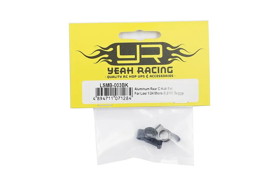 Yeah Racing Aluminium Rear Hubs 2Pcs - Black image 4