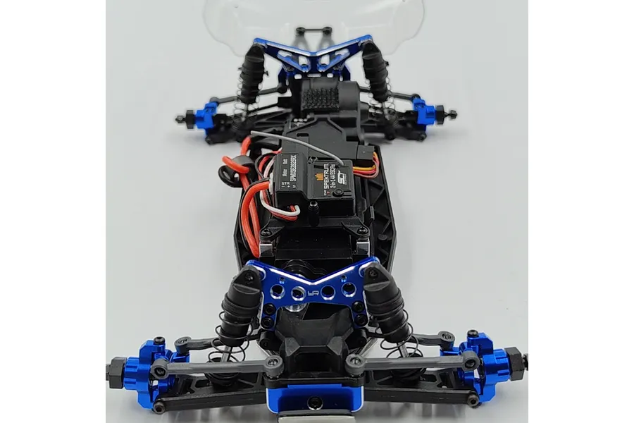 Yeah Racing Aluminium Front and Rear Shock Towers 2Pcs - Black image 2