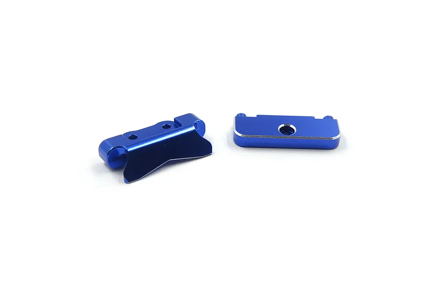 Yeah Racing Aluminium Front and Rear Suspension Mount Set - Dark Blue image 6