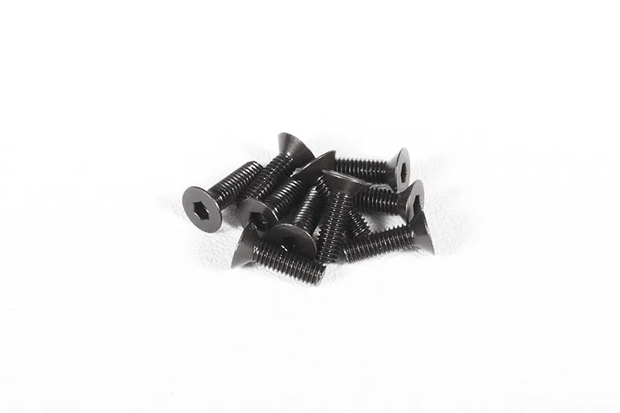 Axial 3x10mm Fine Thread Countersunk Head Screws 10Pcs image 10879