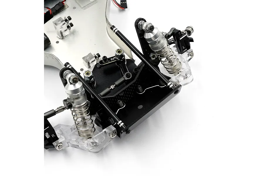 Yeah Racing Aluminium Front Bumper Skid Plate - Black image 3