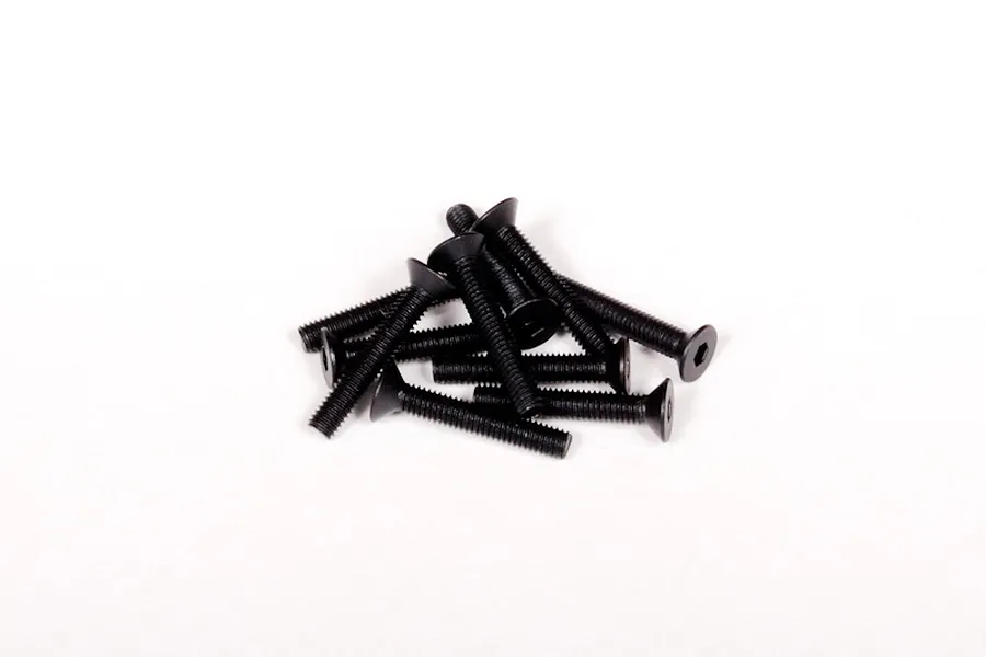 Axial 3x18mm Fine Thread Countersunk Head Screws 10Pcs image 10886