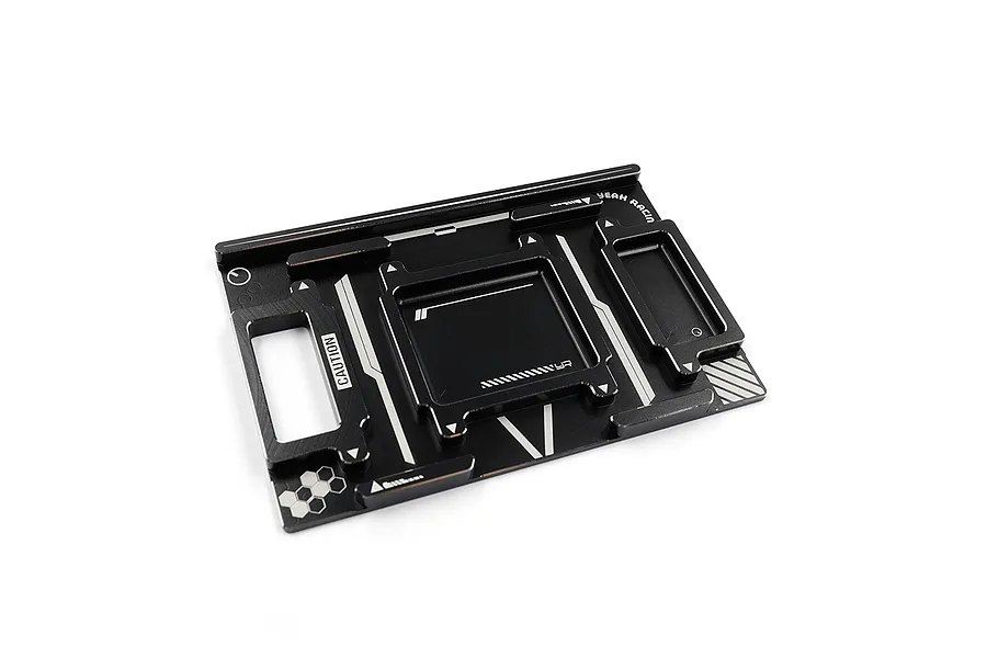 Yeah Racing Aluminium 1/10 Set-Up System Tray - Black image 108882