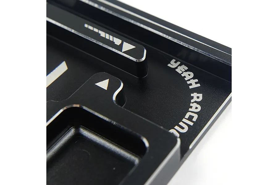 Yeah Racing Aluminium 1/10 Set-Up System Tray - Black image 108885