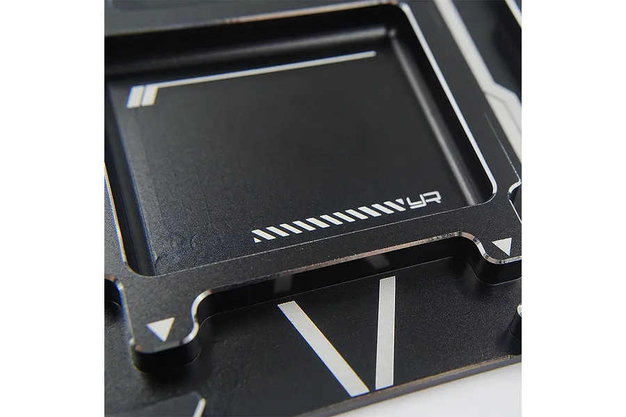 Yeah Racing Aluminium 1/10 Set-Up System Tray - Black image 108886