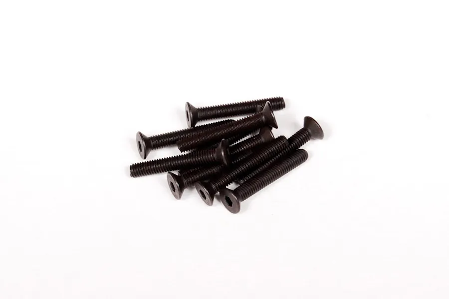 Axial 3x20mm Fine Thread Countersunk Head Screws 10Pcs image 10890