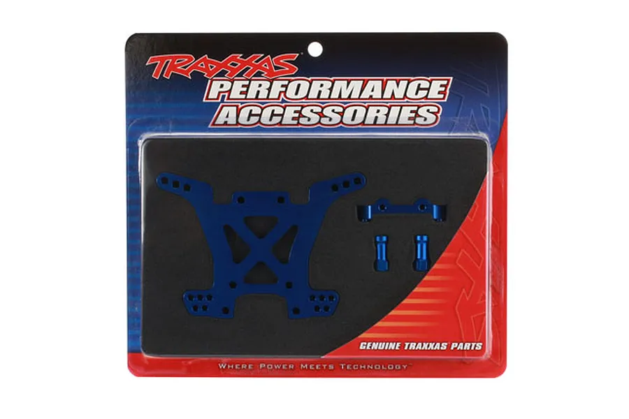 Traxxas Blue Aluminium Rear Shock Tower Set image 10899