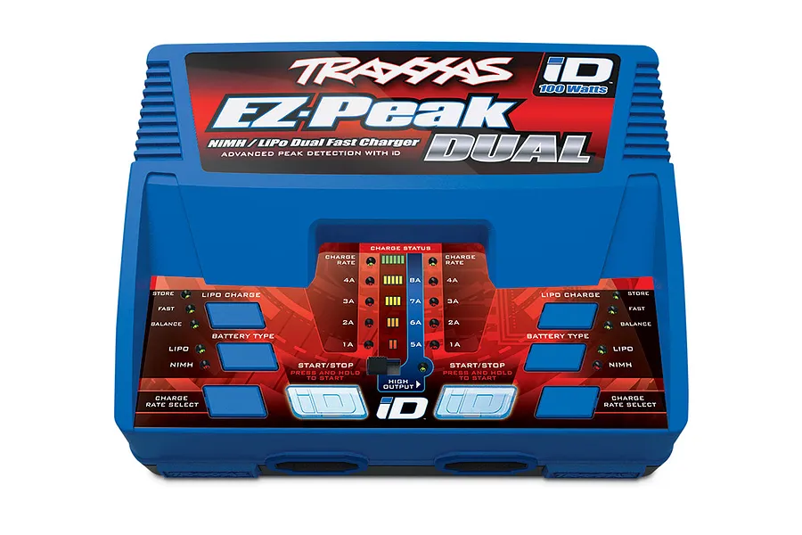 Traxxas Ez-Peak Dual 8Amp 100Watts NiMH/LiPo ID Charger image 10911