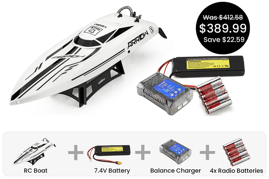 UDI ARROW 25&amp;quot; Electric Brushless Deep-V RC Speed Boat - Performance Pack image 109435