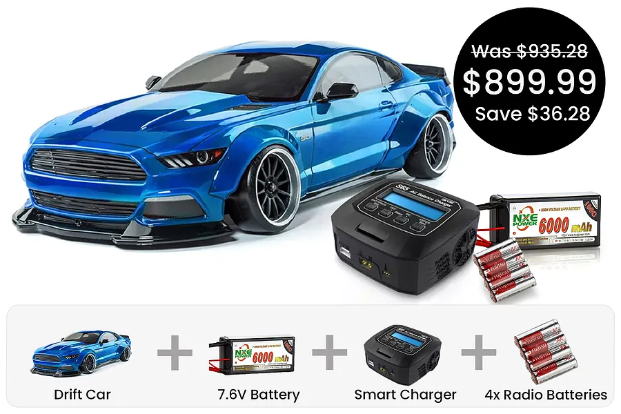 MST RMX 2.5 LBMT RC Drift Car Electric Brushless RWD 1/10 Scale RTR - Performance Pack image 109436