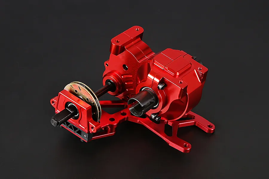 Rovan 1/5 Baja Red Aluminium Gear Differential Transmission Assembly image 109560