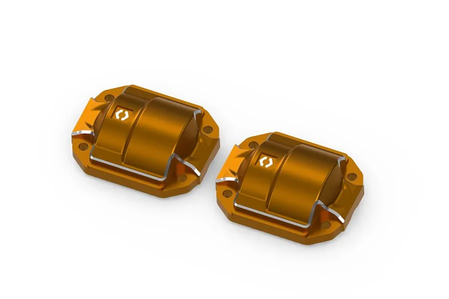 HPI Aluminium Diff Cover 2Pcs - Orange image 109834