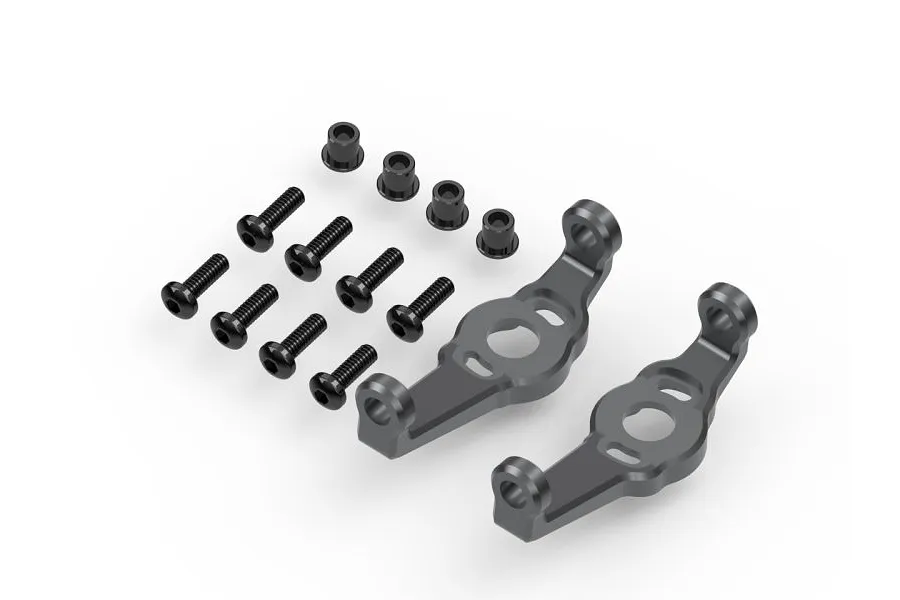 HPI Aluminium Portal Hub Carrier (C-Hub) Set - Gunmetal image 109850
