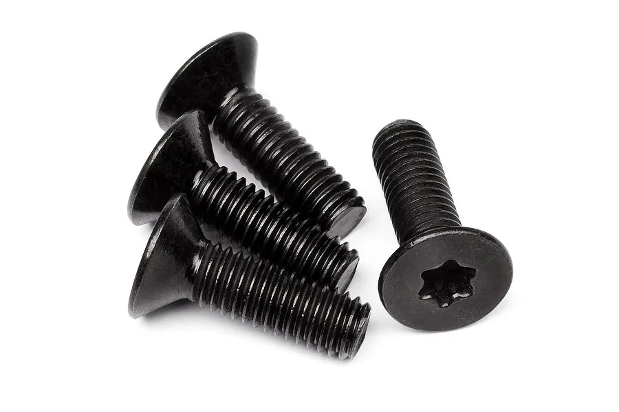 HPI 6x20mm Fine Thread Countersunk Head Screws 4Pcs image 10987
