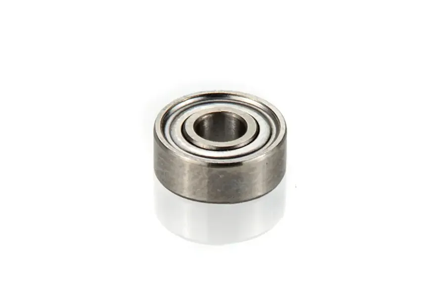A single metal shielded ball bearing for RC models, shown against a white background.