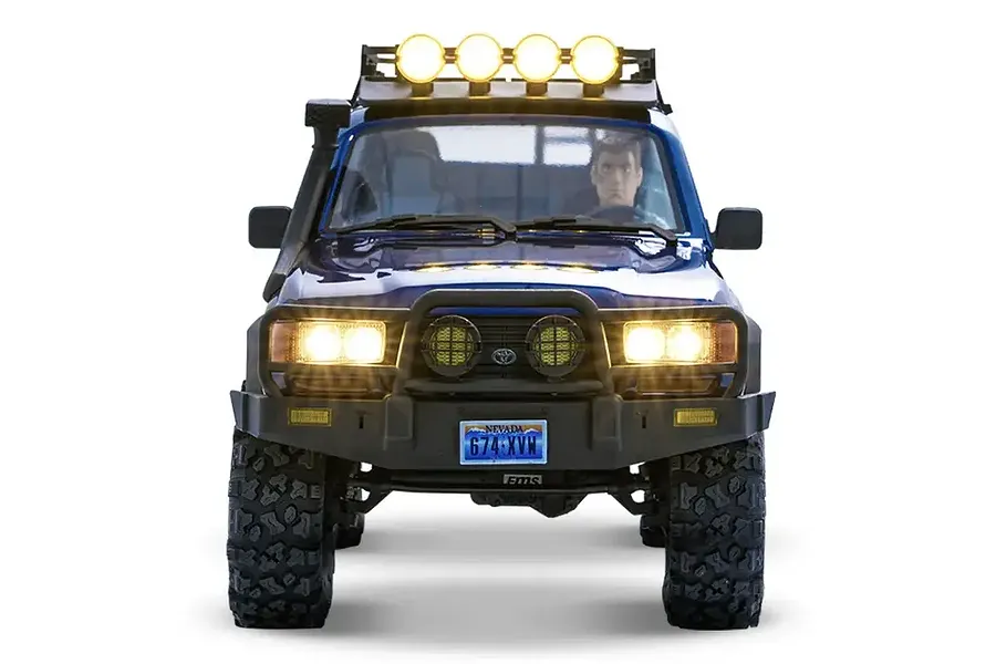 FMS Toyota Land Cruiser 80 Pro RC Rock Crawler Electric Brushless 4WD 1/10 Scale RTR - Blue image 110316