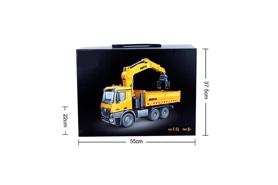 Huina Timber Truck with Grabber RC Construction Vehicle 4WD 1/14 Scale RTR image 110362