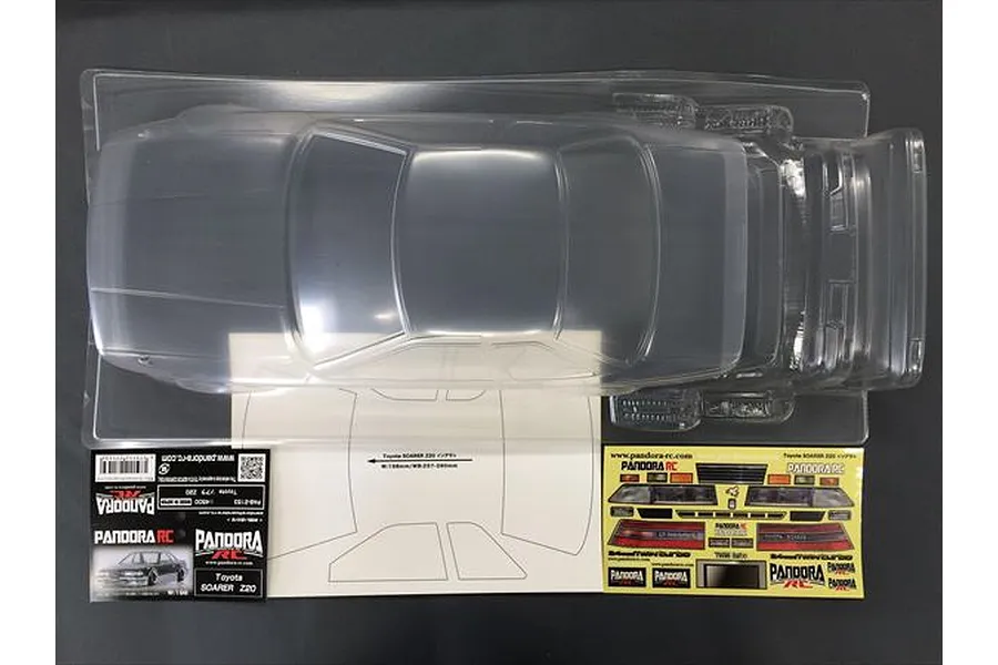 Pandora RC 1/10 Toyota Soarer Z20 Unpainted Body Shell image 11049