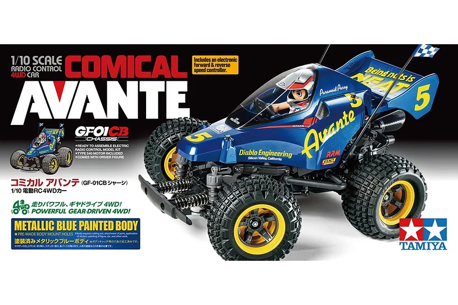 Tamiya GF-01CB Comical Avante RC Buggy Electric 4WD 1/10 Scale Kit image 110503