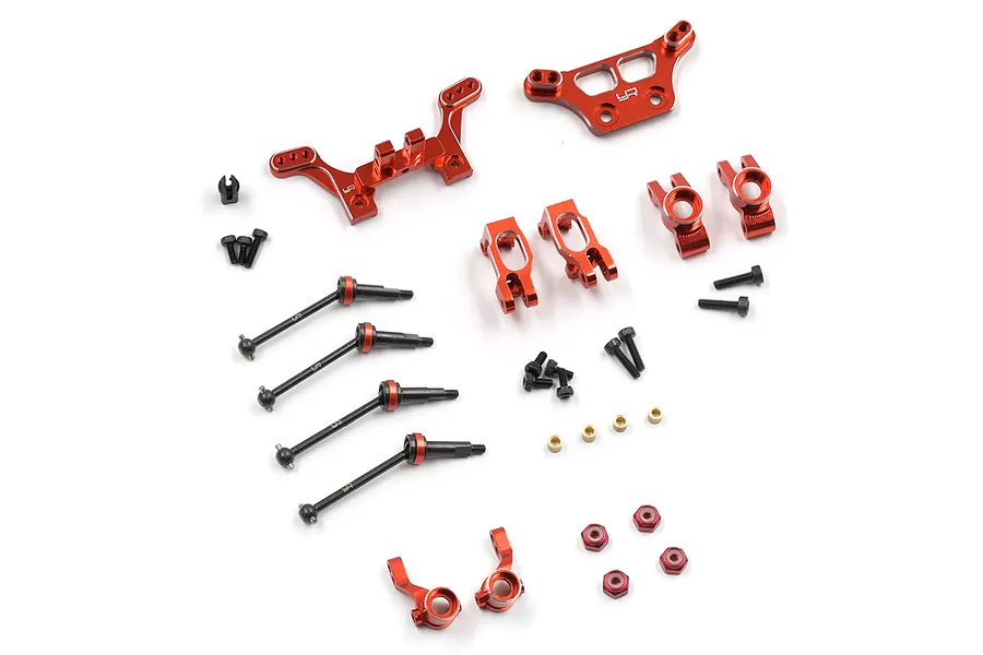 Yeah Racing Aluminium Essential Conversion Kit - Red image 110708
