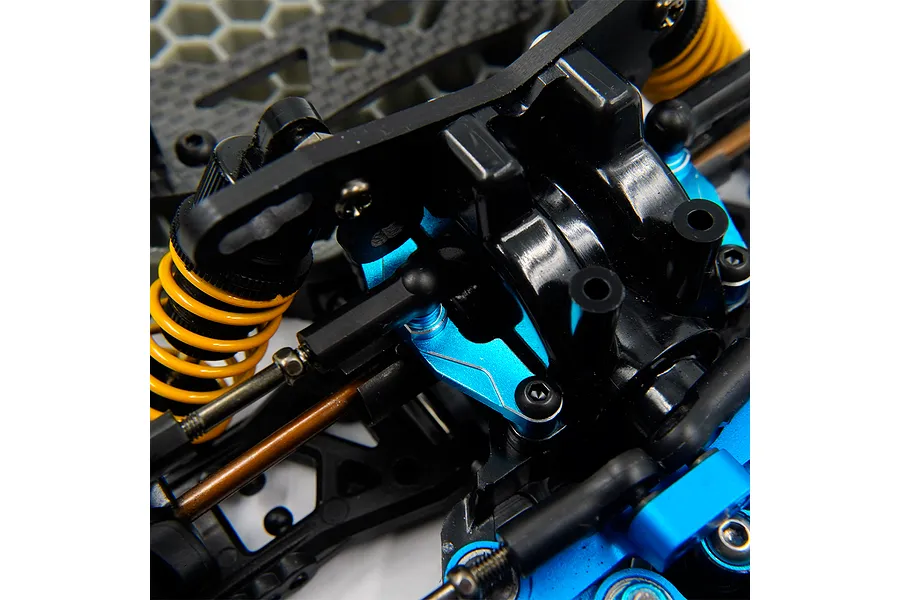 Yeah Racing Aluminium Upper Suspension Arm Mounts 2Pcs - Black image 2
