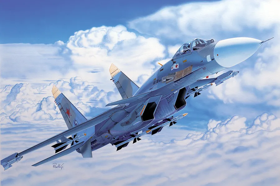 Italeri 1/72 Su-33 Sea Flanker Fighter Scaled Plastic Model Kit image 110764