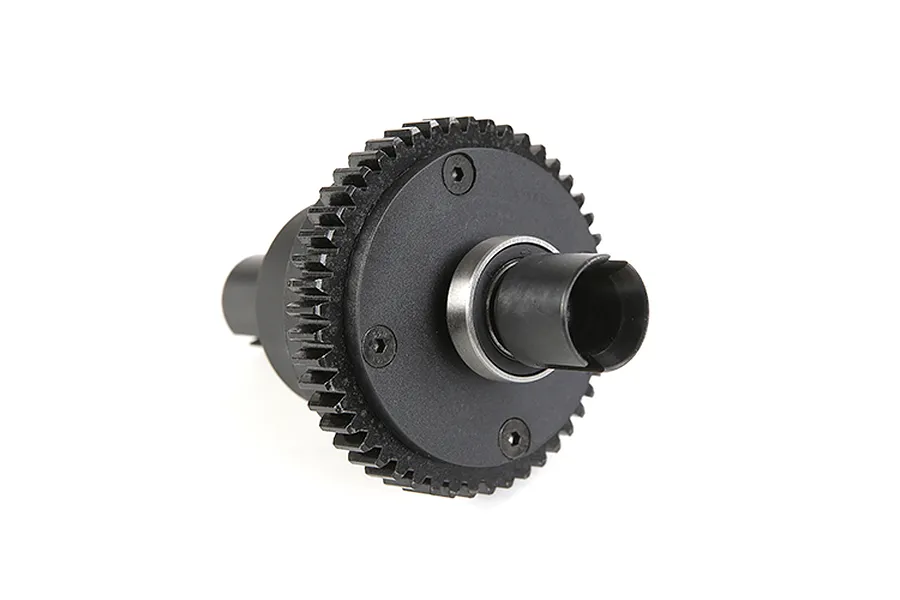 A Rovan complete differential assembly for RC cars, featuring a black gear and metal drive cup against a white background.
