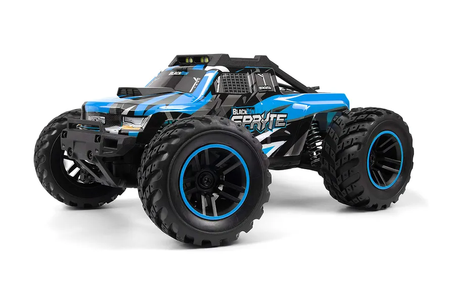 BlackZon Spryte MT RC Monster Truck Electric 4WD 1/20 Scale RTR - Blue image 111410