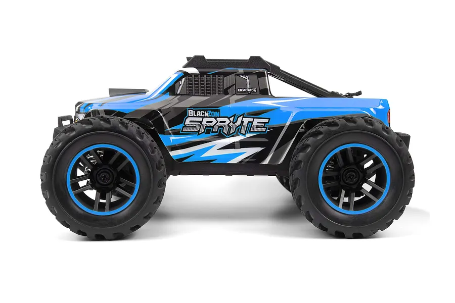 BlackZon Spryte MT RC Monster Truck Electric 4WD 1/20 Scale RTR - Blue image 111412