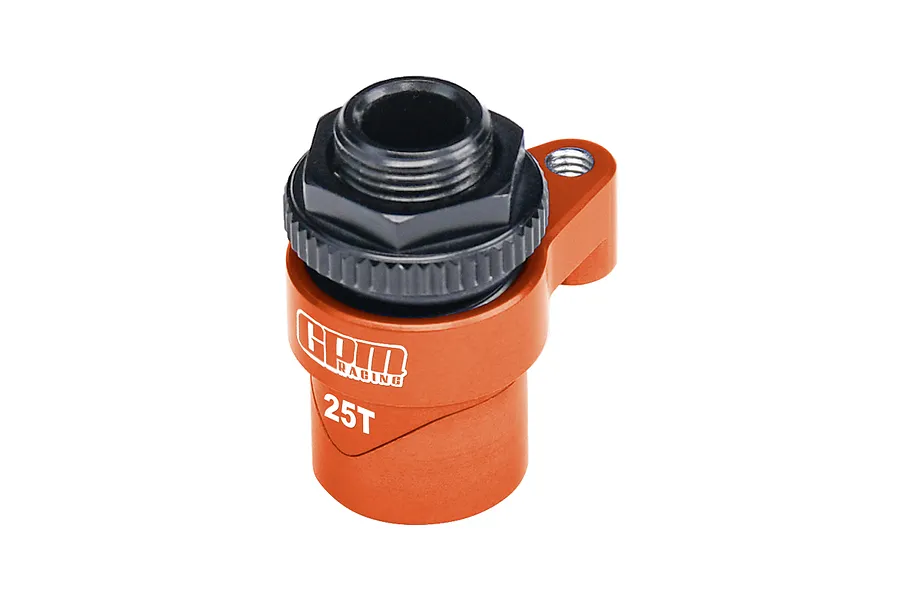GPM Aluminium 25T Servo Horn with Servo Saver - Orange image 111602