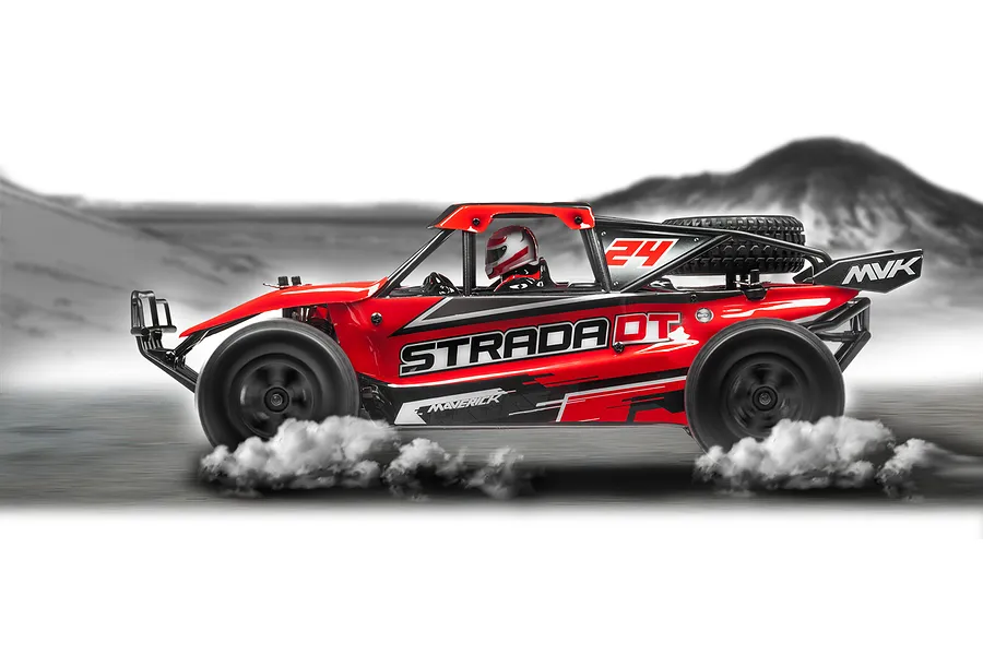 Maverick Strada DT RC Truggy Electric Brushless 4WD 1/10 Scale RTR - Red image 111636