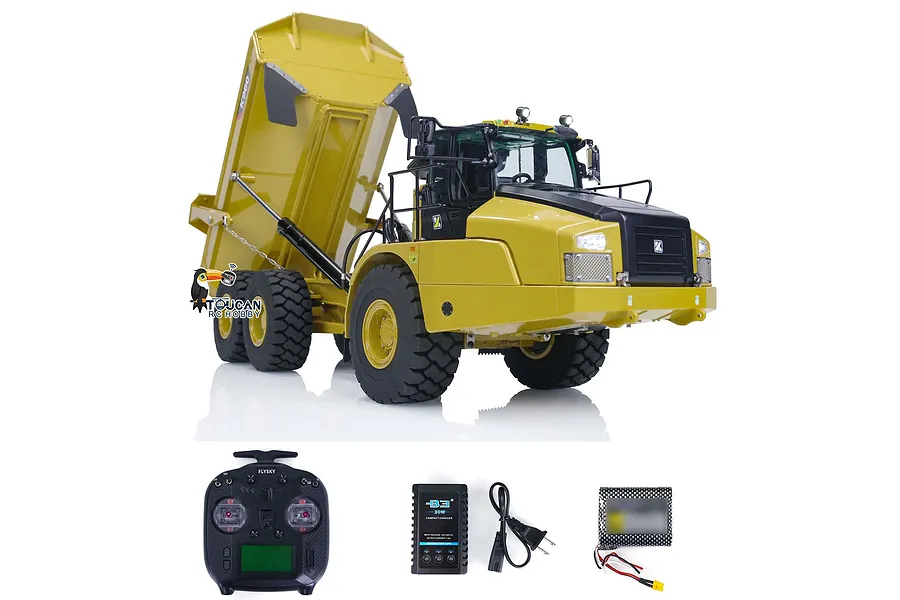Kabolite K960 RC Dump Truck Electric 6WD 1/20 Scale RTR with Electric Tipper - Yellow image 111702