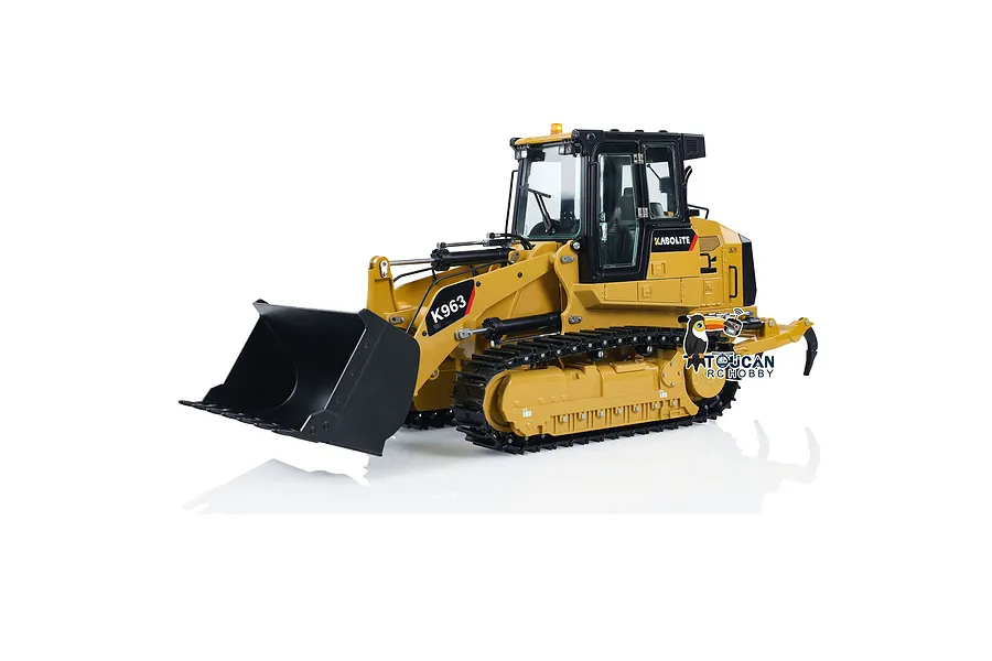 Kabolite K963 100 RC Front Loader Electric Tracked 1/16 Scale RTR with Lights - Yellow image 111712