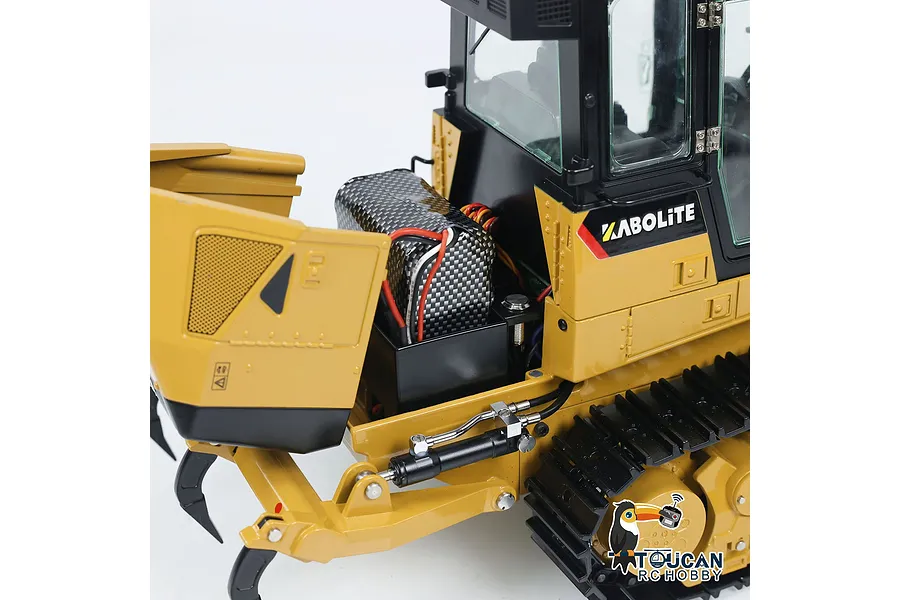 Kabolite K963 100 RC Front Loader Electric Tracked 1/16 Scale RTR with Lights - Yellow image 111722