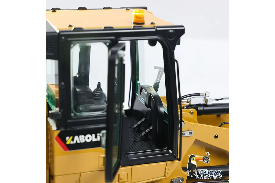 Kabolite K963 100 RC Front Loader Electric Tracked 1/16 Scale RTR with Lights - Yellow image 111725