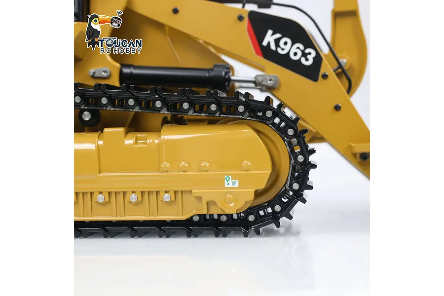 Kabolite K963 100 RC Front Loader Electric Tracked 1/16 Scale RTR with Lights - Yellow image 111726