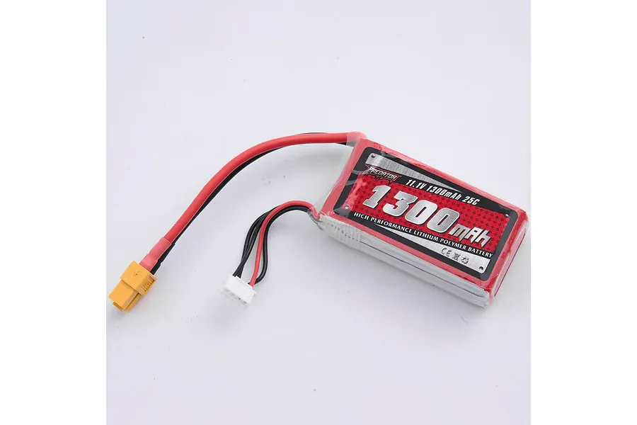 FMS 11.1V 1300mAh 25C 3S Soft Case LiPo Battery image 111775