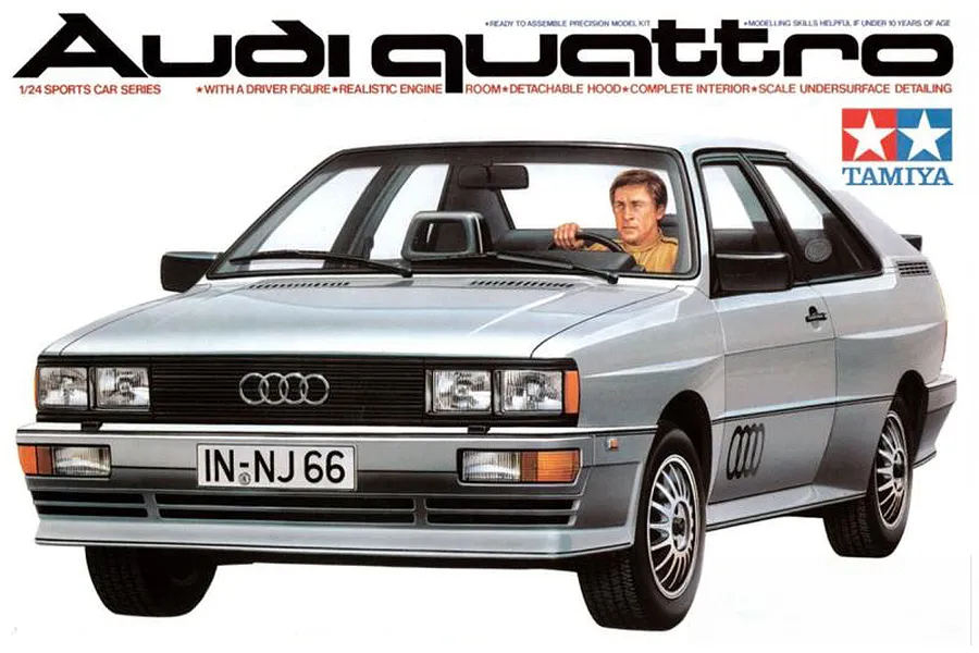 Tamiya 1/24 Audi Quattro Car Scaled Plastic Model Kit image 111796