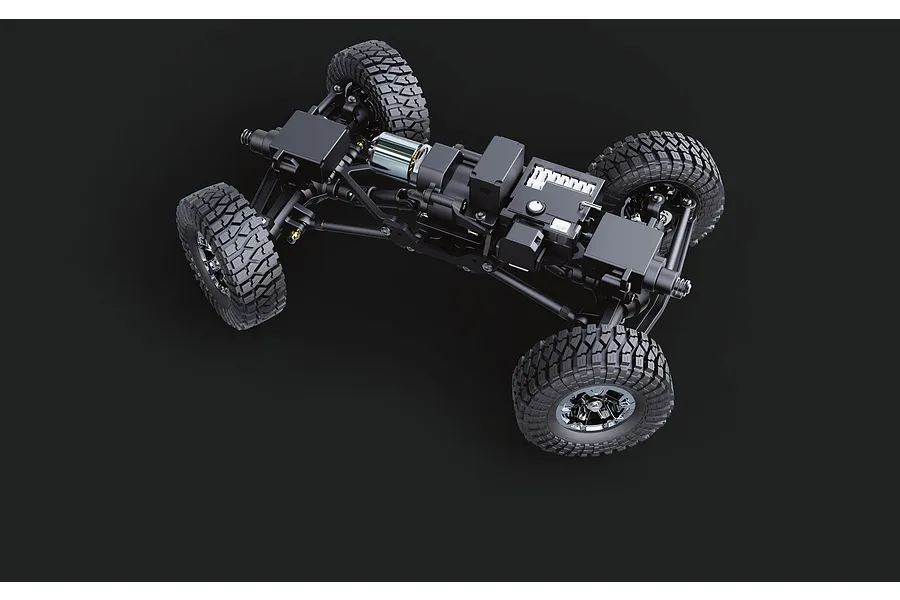UDI UCX24 Snow Leopard RC Rock Crawler Electric Brushless 4WD 1/24 Scale RTR - Black image 111932