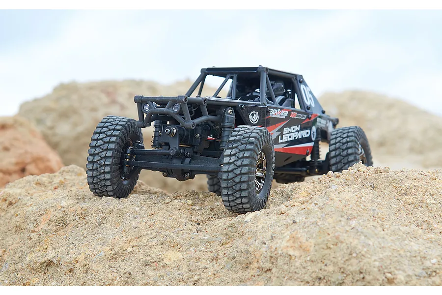 UDI UCX24 Snow Leopard RC Rock Crawler Electric Brushless 4WD 1/24 Scale RTR - Black image 111941