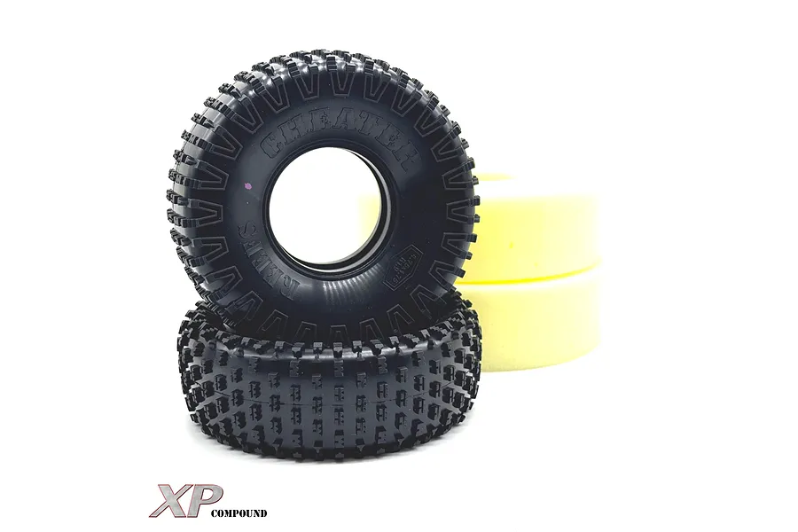 Reefs RC 1.9&amp;quot; Cheater Pink XP Compound (Super Soft) Crawler Tyres with Foam Inserts 2Pcs image 112199